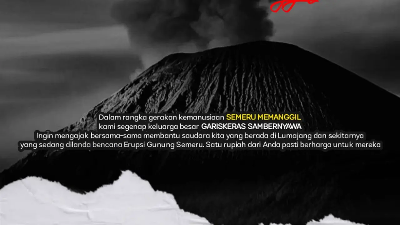 Kelompok Garis Keras Sambernyawa Galang Dana untuk Korban Gunung Semeru Erupsi