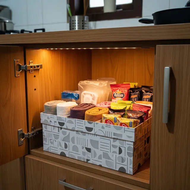Ide Penyimpanan Dapur dari Barang Bekas yang Murah (AI Generated)
