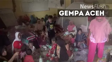 Warga Pidi Jaya Aceh lebih memilih tidur di pengungsian dari pada didalam rumah