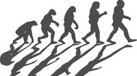 Ilustrasi evolusi manusia. (OpenClipart-Vectors/Pixabay)
