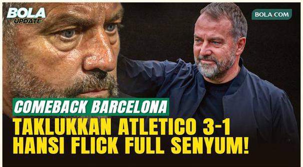 Barcelona berhasil menang 3-1 atas Atletico Madrid di Camp Nou pada 2 Desember 2025. Setelah tertinggal lebih dulu, Barca bangkit lewat gol Raphinha, Dani Olmo, dan Ferran Torres. Kemenangan ini membuat Hansi Flick kembali ceria setelah sebelumnya di...
