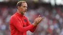 6. Thomas Tuchel - Pria asal Jerman ini masih berstatus sebagai pelatih Paris Saint-Germain. Meski demikian manajemen Setan Merah tetap memasukkanya dalam radar pengganti Solskjaer. (AFP/Christof Stache)Pengganti Solskjaer di Manchester United