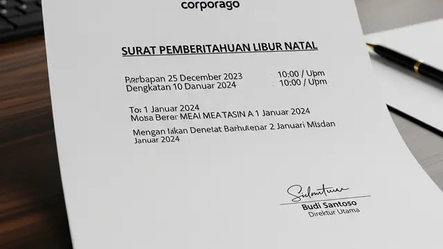 Contoh Surat Pemberitahuan.