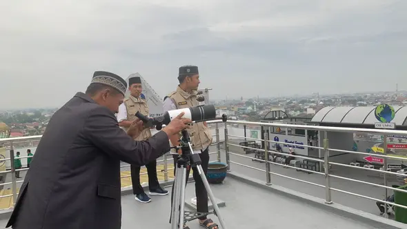 Ilustrasi - Pemantauan Hilal di OIF Sumut, Kota Medan