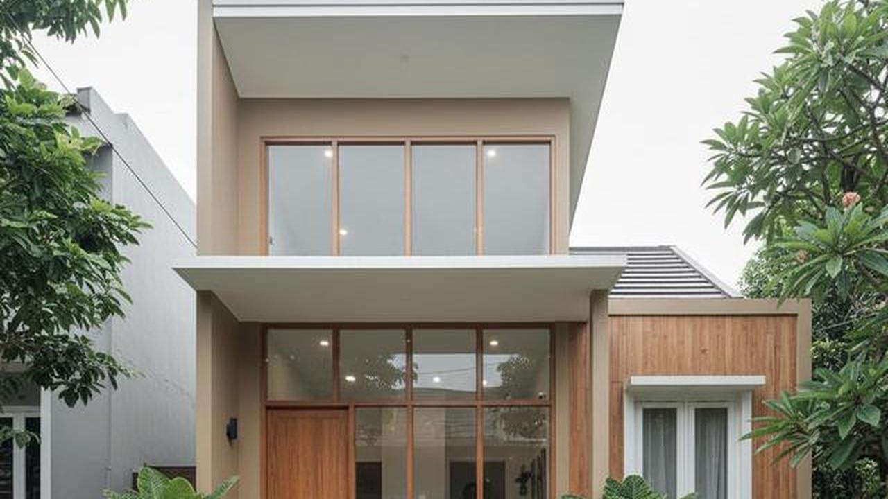 8 Model Rumah Kecil Tapi Luas dengan Tanaman Daun Lebar di Teras Depan, Asri
