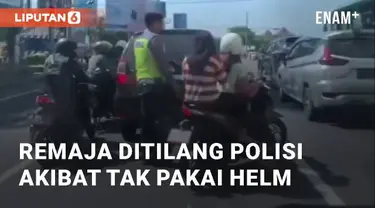 Penilangan terjadi pada Rabu (19/6/2024) di ring road Monjali, Sleman, Yogyakarta. Kedua remaja tersebut tak berkutik ketika polisi yang bertugas mendekat
