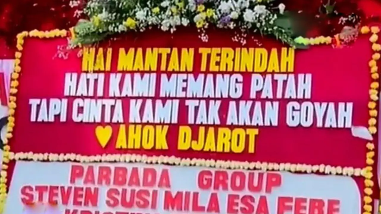 Bunga untuk Ahok-Djarot