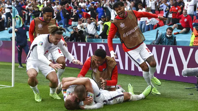 FOTO: Inggris Singkirkan Jerman dari Euro 2020