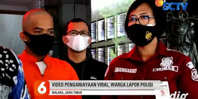 VIDEO: Pria di Malang Aniaya Tunangannya Terekam Kamera CCTV