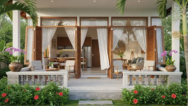 Rumah Sederhana dengan Teras Luas