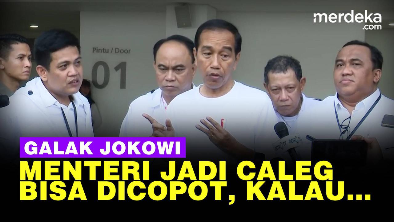 VIDEO: Jokowi Ingatkan Menteri Jadi Caleg Siap-Siap Dicopot Jika Tak Fokus