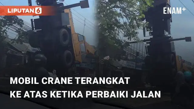 Beredar video viral terkait terangkatnya mobil crane. Kejadian ini berada di sekitar jalan Mayor Oking, Cibinong