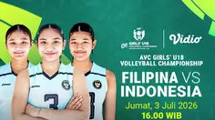 Streaming Filipina vs Indonesia - AVC Girls’ U18 Championship: Selangkah Menuju Semifinal di Vidio