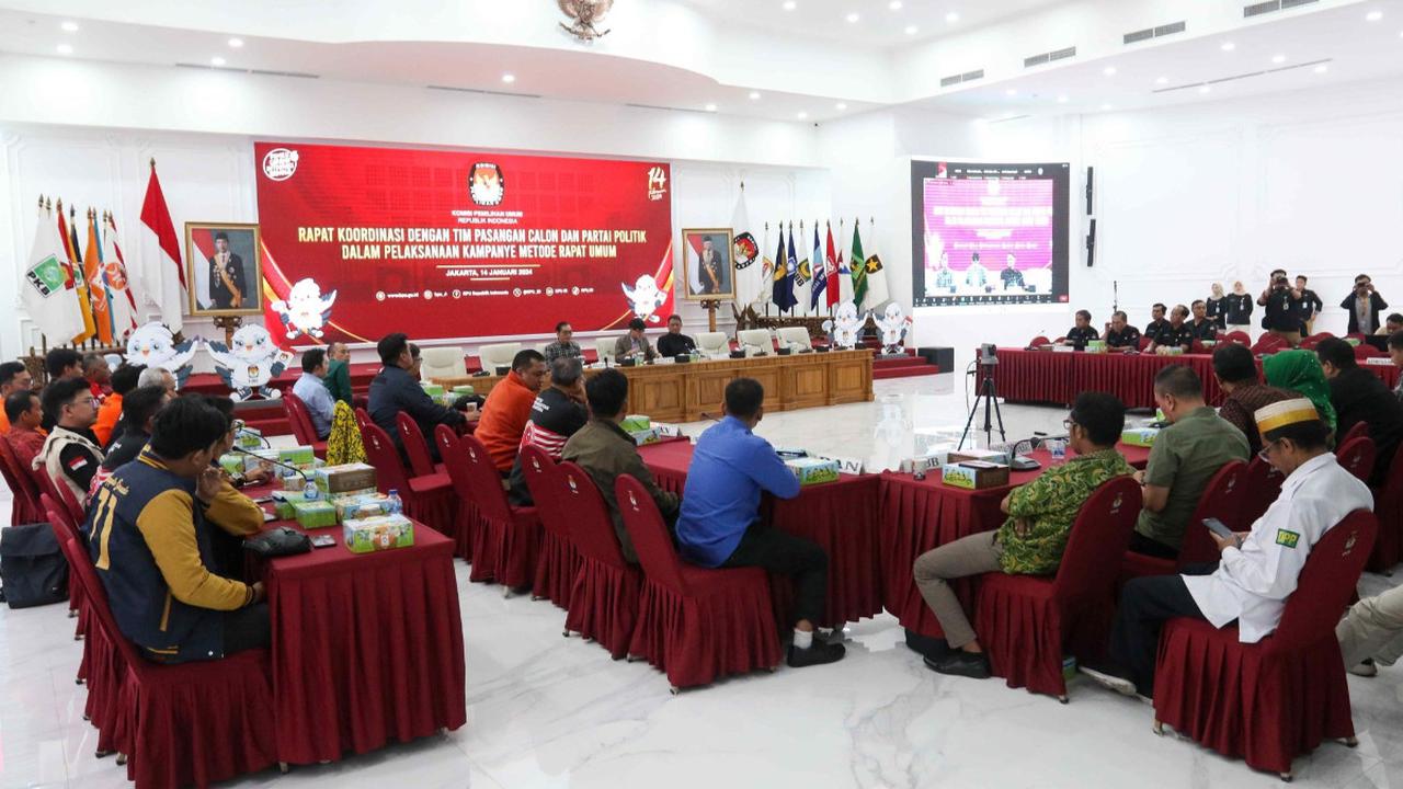 Masa kampanye Pemilu 2024 berlangsung mulai 28 November 2023 hingga 10 Februari. Setelah masa kampanye, ada masa tenang pada 11-13 Februari.<br>
