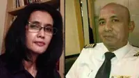 Kapten Pilot MH370 Zaharie Ahmad Shah (kanan) dan istrinya Faizah Khanum (kiri) (The Daily Star)