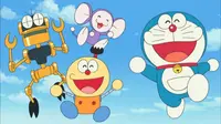 Video animasi dari robot gabungan Doraemon dan karya Fujiko F Fujio yang lain, dibuat mirip Power Rangers.