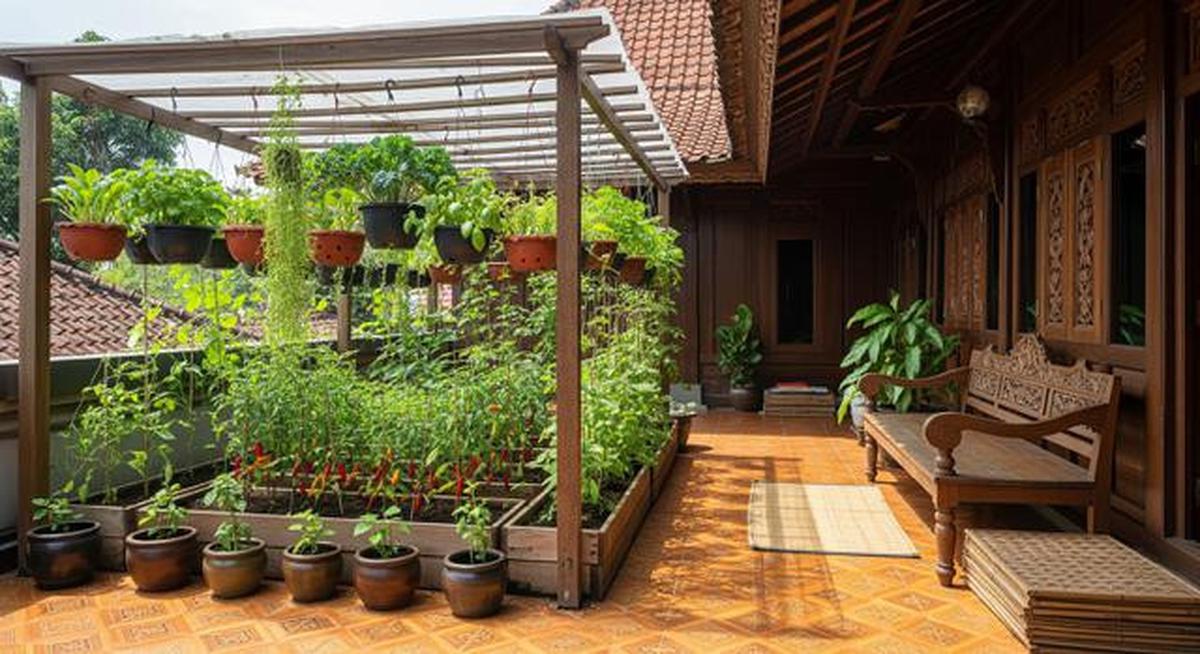 7 Jenis Kebun Sayur Kecil yang Menambah Estetika Teras Rumah, Solusi Cerdas Lahan Terbatas
