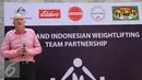 Duta Besar Australia untuk Indonesia, Paul Grigson memberikan sambutan pembuka pada peluncuran kerjasama antara produsen daging sapi Australia, Elders dengan PB PABBSI di KedubesAustralia, Jakarta, Selasa (3/5/2016). (Liputan6.com/Helmi Fithriansyah)