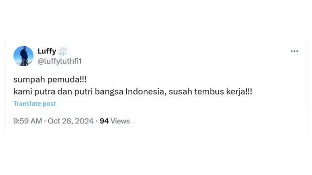 6 Isi Sumpah Pemuda ala Netizen Ini Bikin Tepuk Jidat, Banyak yang Relate
