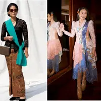 Yura Yunita menjadikan kebaya dan batik sebagai gaya khasnya saat manggung. Padu padan kebaya dan batiknya memberi impresi stylish dan modern. [@yurayunita].