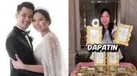 Potret Jess dan Sisca Kohl Bagikan Souvenir Pernikahan Emas Batangan (Sumber: Instagram/jessnolimit)