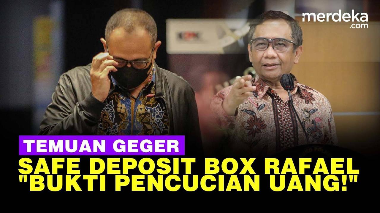 VIDEO: Safe Deposit Box Rafael Isi Rp37 M, Mahfud Sebut Bukti Pencucian Uang