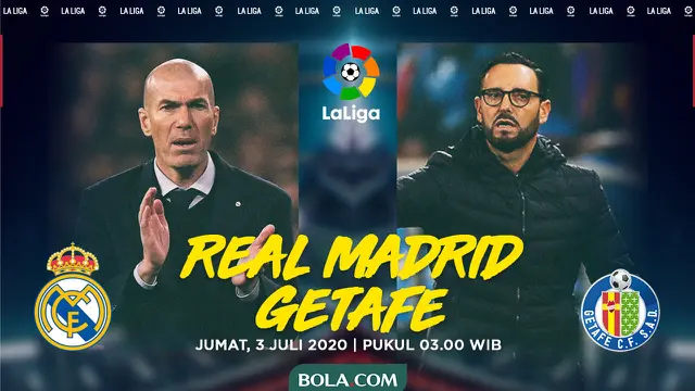 La Liga - Real Madrid Vs Getafe - Head to Head Pelatih