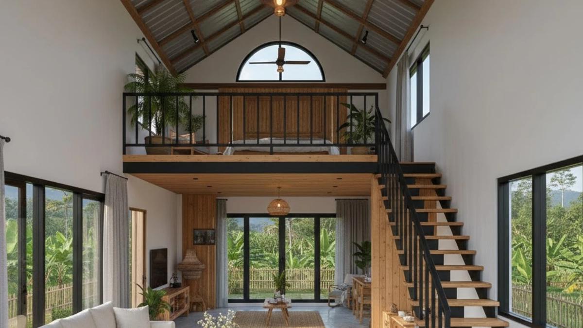 Ilustrasi Desain Rumah Mezzanine