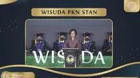 Menteri Keuangan Sri Mulyani saat menyampaikan pidato dalam acara Wisuda PKN STAN 2022 (Foto dok. PKN STAN via Youtube)