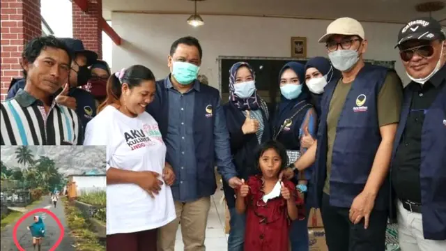 Nurfida, bocah perempuan yang viral saat menyelamatkan diri dari letusan erupsi Gunung Semeru