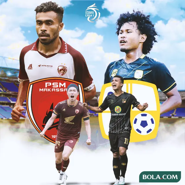 BRI Liga 1 - Duel Antarlini - PSM Makassar Vs Barito Putera