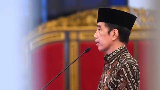 Jokowi saat membuka kongres HMI di Surabaya. (Foto: Instagram Jokowi)