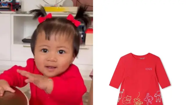 Harga Dress Lily Anak Nagita Slavina dan Raffi Ahmad. (instagram/fashion_ranskids)