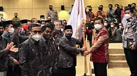 Pelantikan DPN dan Komisariat Wilayah (KOMWIL) ADKASI seluruh Indonesia, di Kompleks Parlemen, Jakarta. (Istimewa)