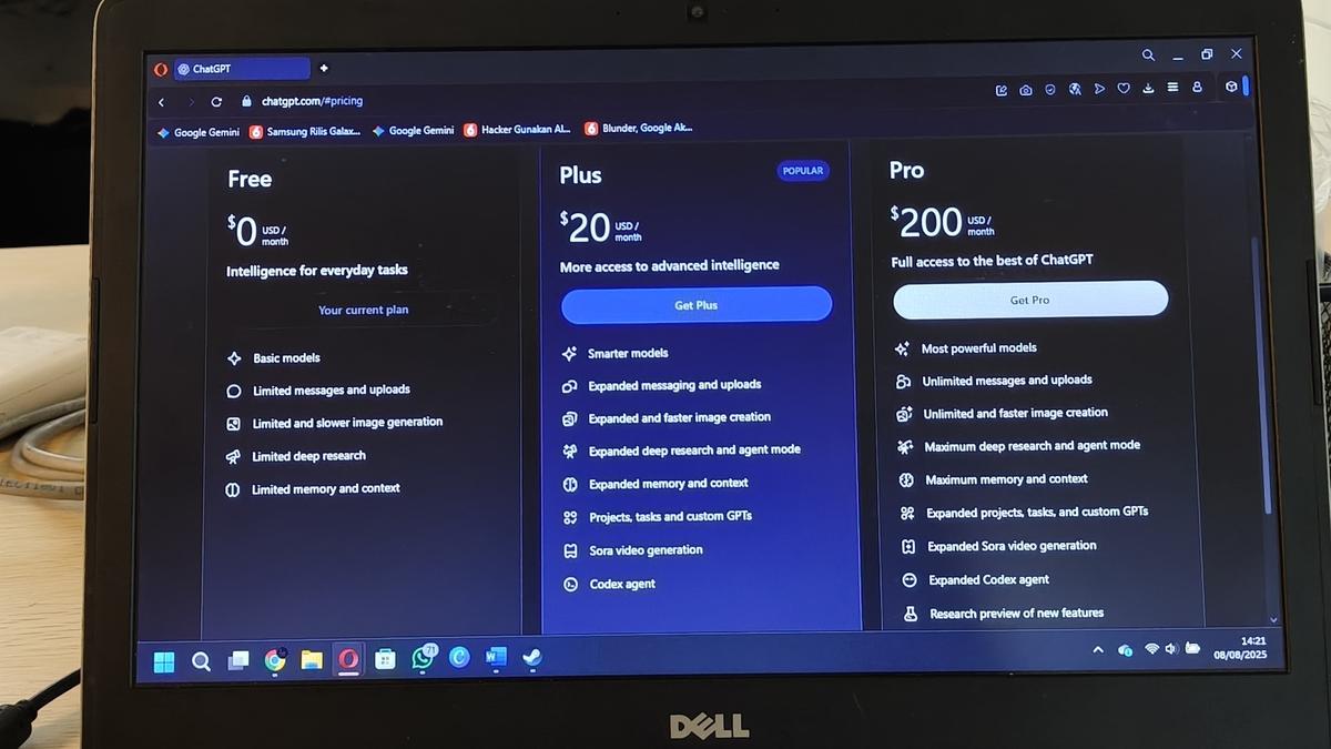 OpenAI Gratiskan GPT-5 untuk Semua, Ini Perbandingan Fitur Gratis vs Berbayar!