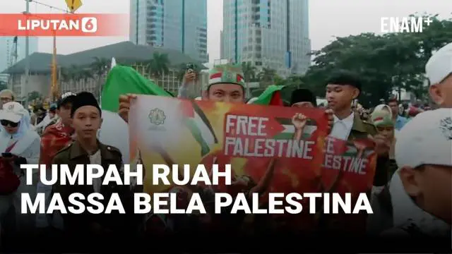 Perang Israel lawan Hamas mengusik emosi masyarakat di tanah air. Minggu (5/11) pagi, massa tumpah ruah menuju Monumen Nasional Jakarta yang akan ikut aksi bela Palestina.
