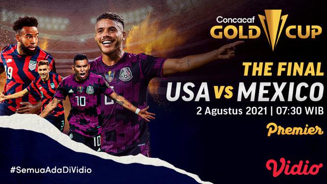 Link Live Streaming Final Piala Emas CONCACAF 2021 Eksklusif di Vidio, Senin 2 Agustus 2021