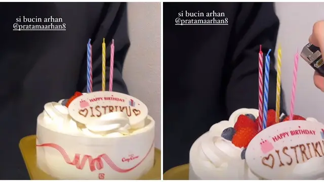 6 Momen Pratama Arhan Beri Kejutan Ultah Azizah Salsha, Sederhana Tapi Romantis