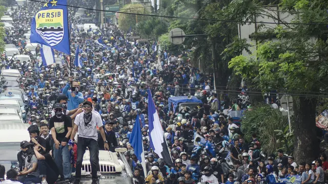 pawai persib bandung bobotoh