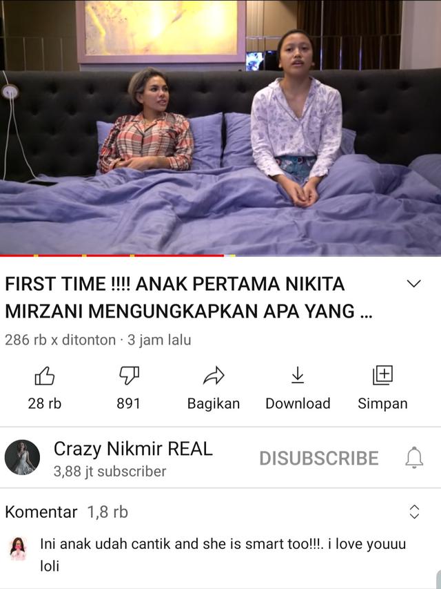 Nikita Mirzani dan Laura Meizani. (Foto: YouTube Crazy Nikmir Real)