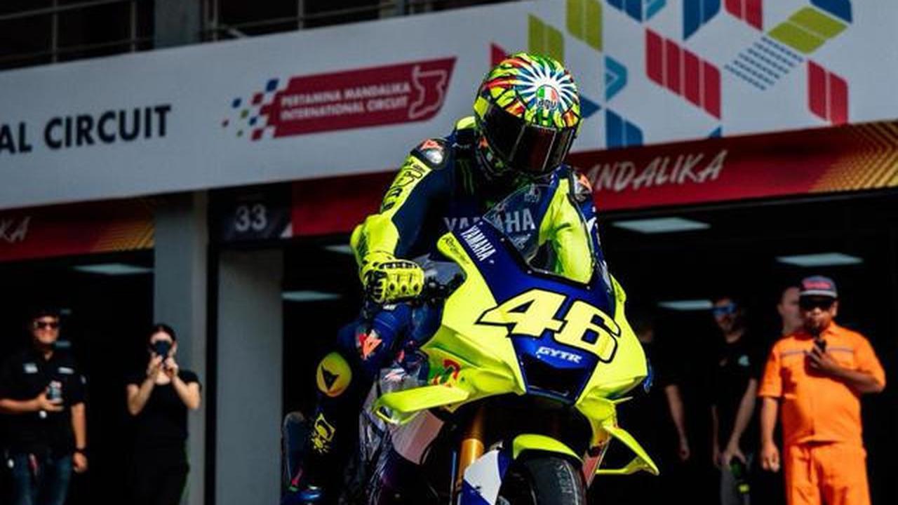 Hari Kedua Jajal Sirkuit Mandalika, Valentino Rossi Sempat Keluar Lintasan: Untung Enggak Crash