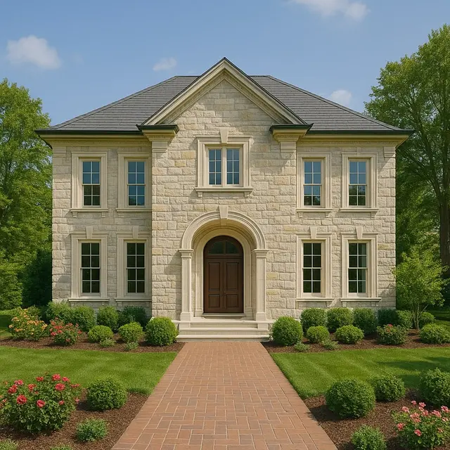 Inspirasi Model Rumah 2 Lantai ala Eropa Klasik