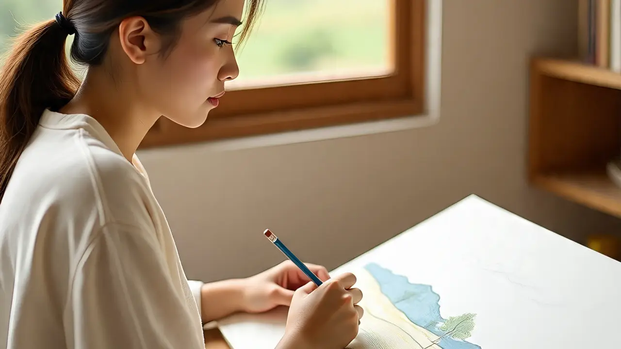 Cara Gambar Pemandangan Simple dan Mudah