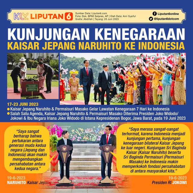 Infografis Kunjungan Kenegaraan Kaisar Jepang Naruhito ke Indonesia. (Liputan6.com/Abdillah)