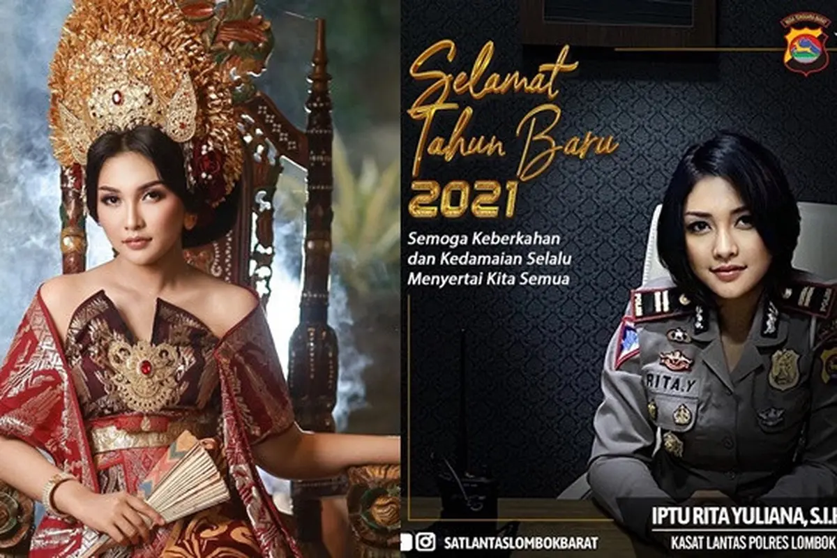 7 Potret Iptu Rita Yuliana, Kasat Lantas Lombok Barat yang Dipuji Bak Model