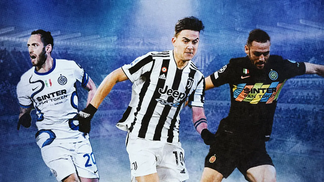 Ilustrasi - Hakan Calhanoglu, Paulo Dybala, Stefan de Vrij