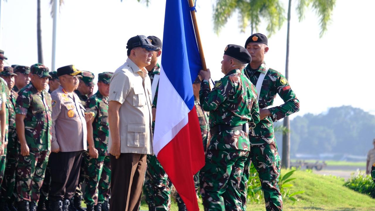Pelepasan pasukan TNI Kontingen Patriot II ke Perancis