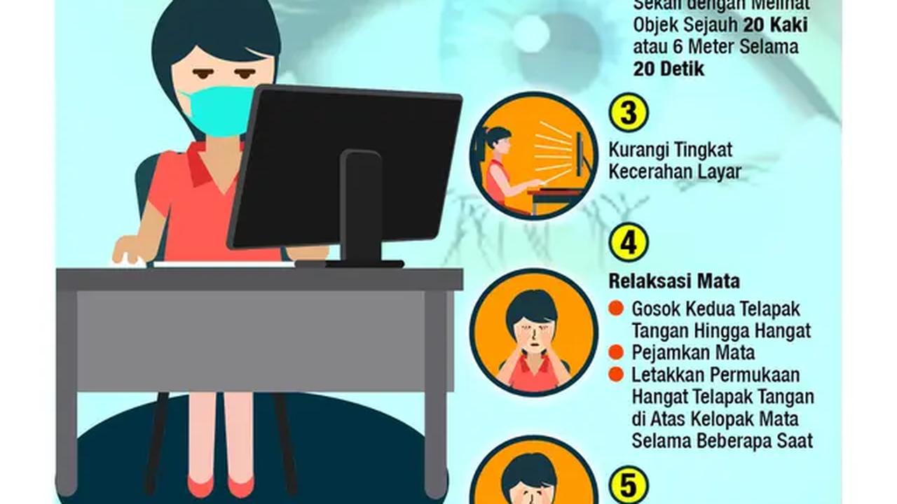 Infografis 5 Cara Jaga Kesehatan Mata Era Daring Selama Pandemi Covid-19 (Liputan6.com/Niman)