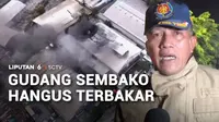 Kebakaran melanda gudang penyimpanan sembako di Kawasan Industri Pulogadung, Jalan Pulo Kambing Raya, Cakung, Jakarta Timur. Selain menghanguskan seisi gudang, kobaran api juga menghanguskan kendaraan yang terparkir.