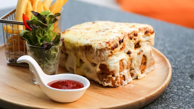 resep croque monsieur roti sandwich keju